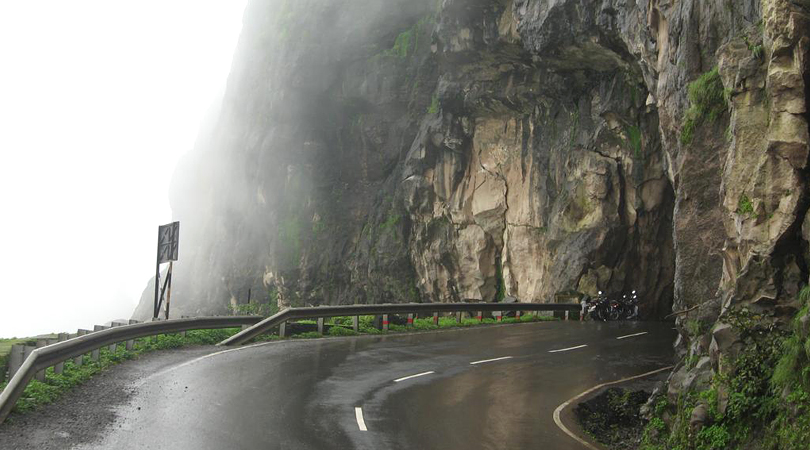 misty roads in the hils