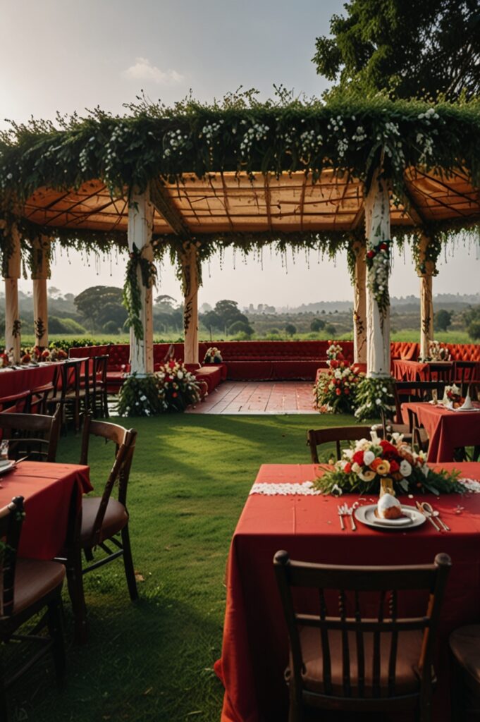 leonardo lightning xl panoramic shot of a decorated wedding ve 2